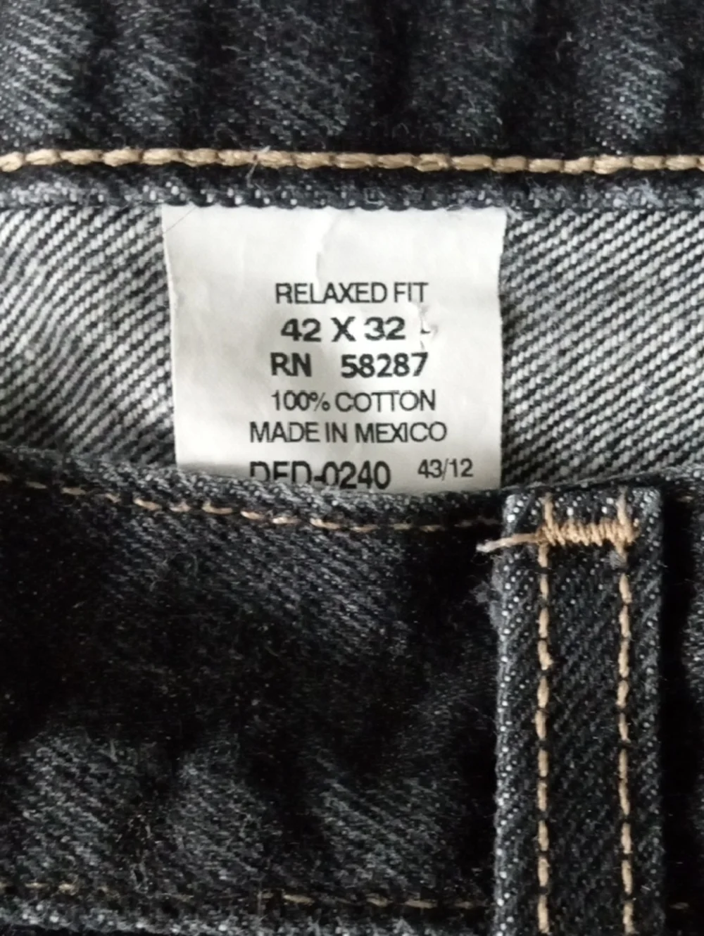 Faded Glory Y2K Men's Black Jeans